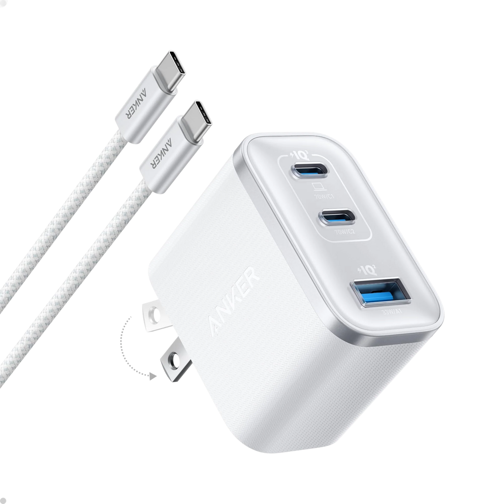 Anker Nano Charger (70W, 3 Ports)