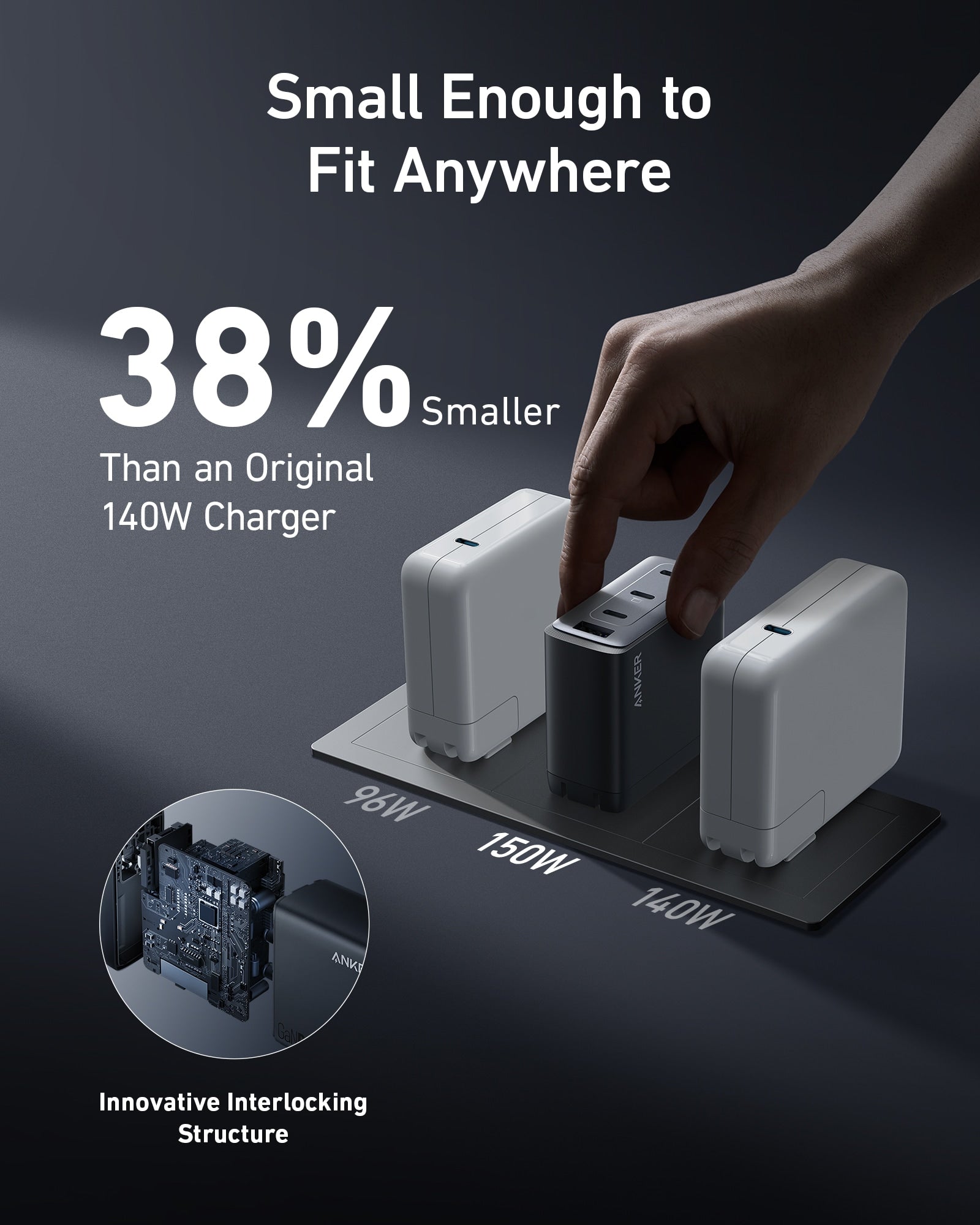 Anker 747 Charger (GaNPrime 150W) and Anker 765 USB-C to USB-C Cable (240W Nylon) image 3