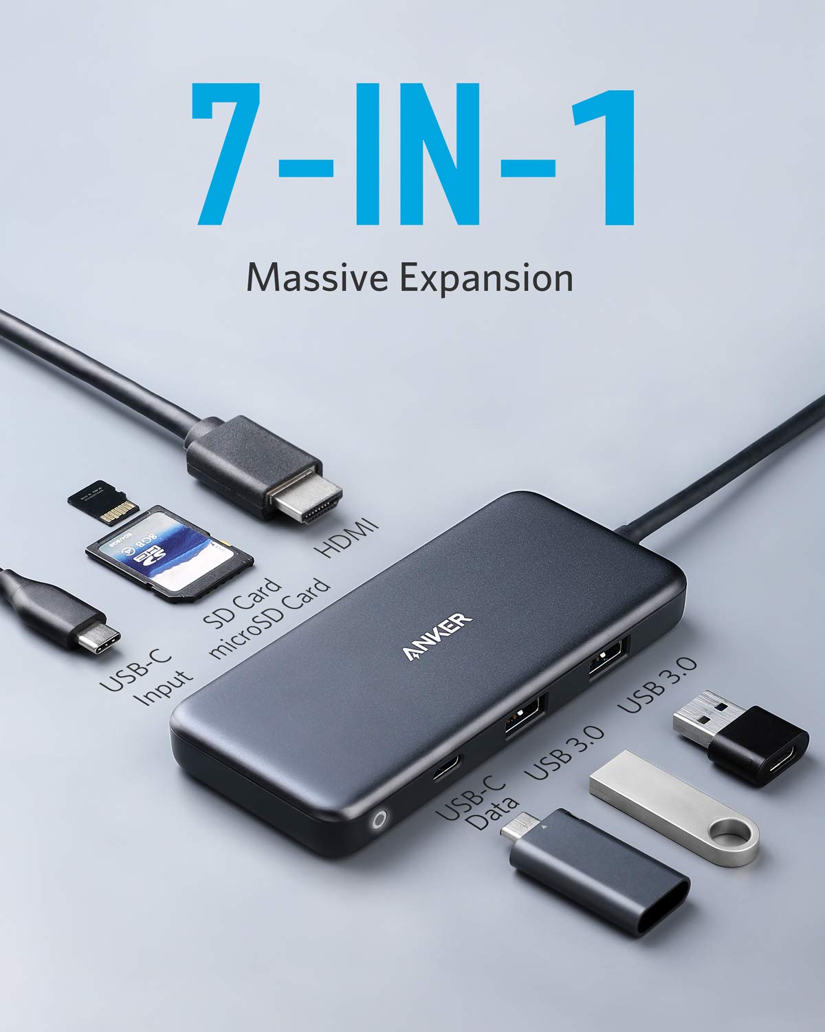 Anker 341 USB-C Hub (7-in-1) image 1