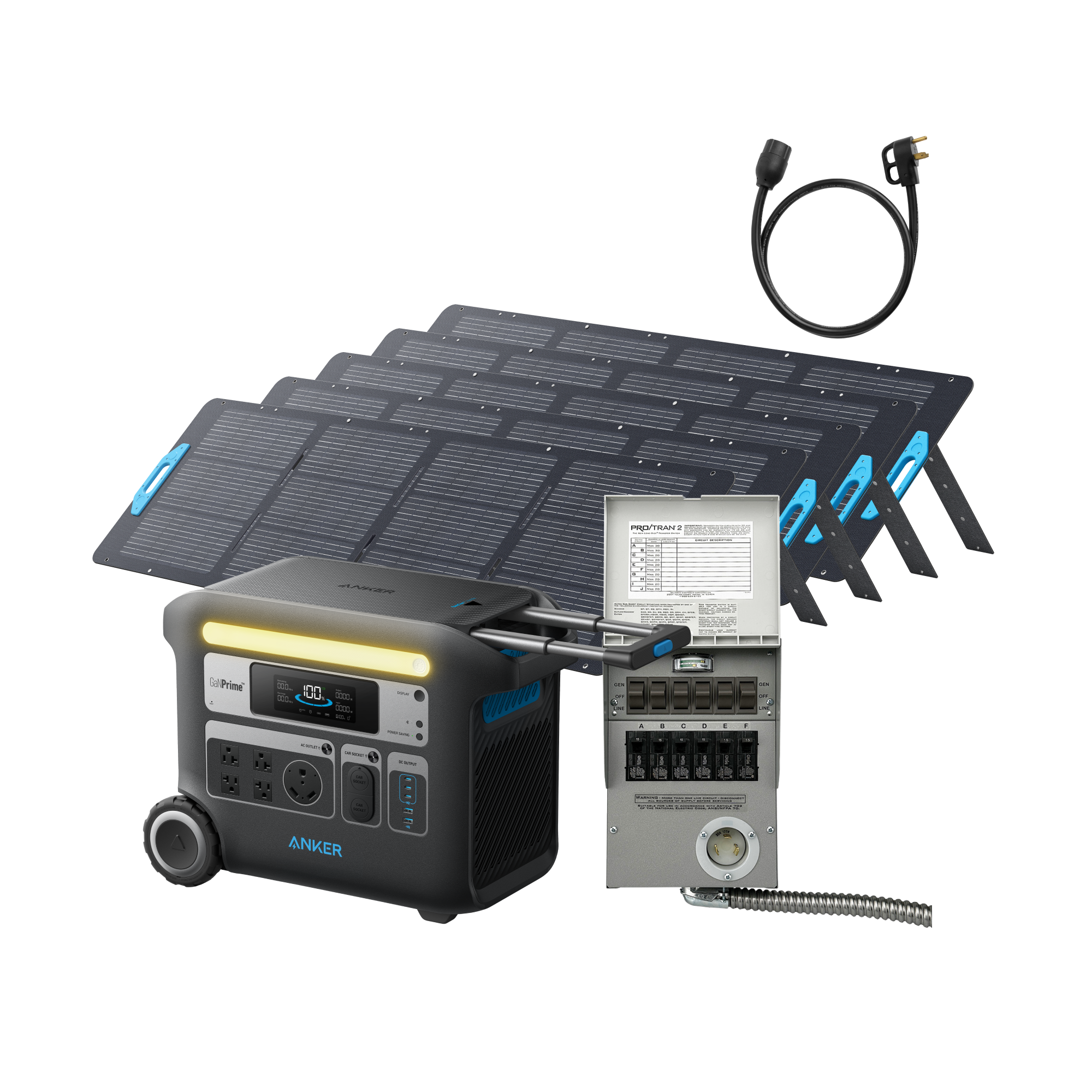 Anker SOLIX F2000 + Home Backup Kit (Transfer Switch + Cable) image 4